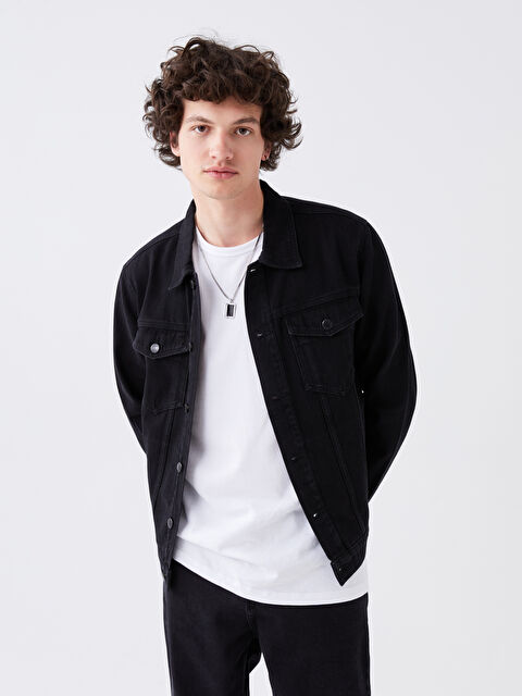 LCW Jeans Standard Fit Men's Denim Jacket - S4AA44Z8-326