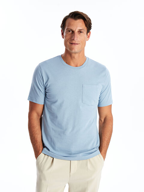 LCWAIKIKI Classic Bisiklet Yaka Kısa Kollu Erkek Tişört - S4AA74Z8-SPD