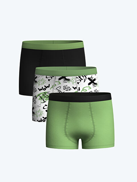 LCW Kids Printed Boys' Boxer Trunks 3-Pack - S4AC08Z4-LU7