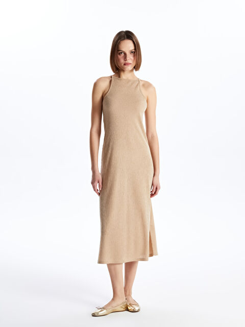 XSIDE Рокля за жени с халтер деколте, изчистена, А-линия - S4AE77Z8-SFF