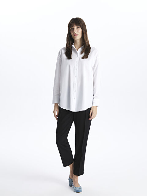 LCW Modest Elasticated Waist Relaxed Fit Women's Trousers - S4AE91Z8-RQL