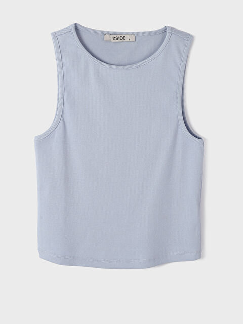 XSIDE Haut Court Uni à Col Rond pour Femmes - S4AG15Z8-G0K