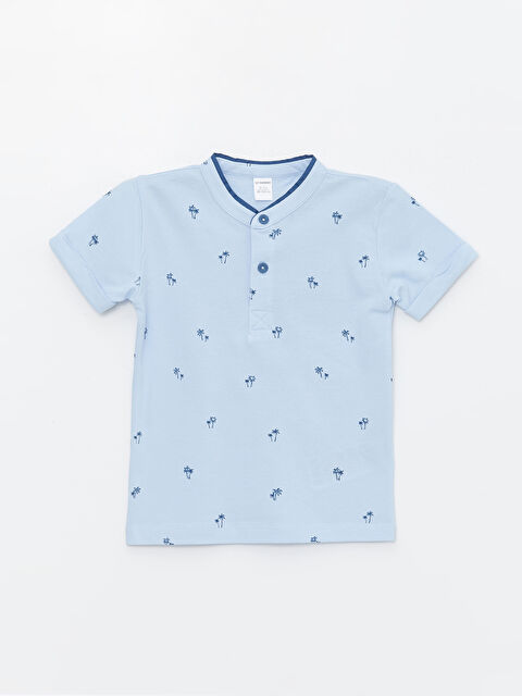 LCW Kids Štampana majica okruglog izreza za bebe dečake - S4AG42Z1-LQQ