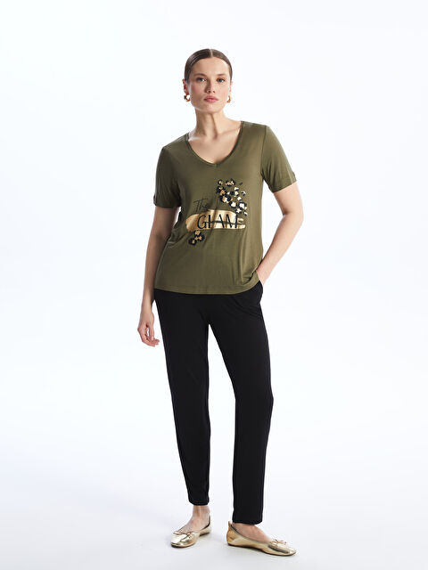 LCWAIKIKI Basic Beli Lastikli Kadın Eşofman Altı - S4AI03Z8-CVL