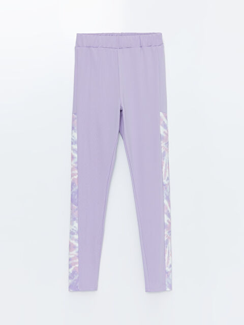 LCW Kids Beli Lastikli Batik Desenli Kız Çocuk Tayt - S4AI19Z4-FKW