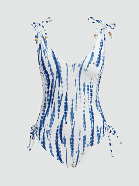 LCW DREAM V Yaka Desenli Kadın Mayo - S4AJ16Z8-LQQ