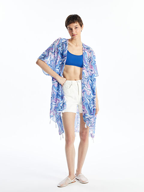 LCW DREAM Şal Yaka Desenli Kadın Kimono - S4AJ17Z8-LTM