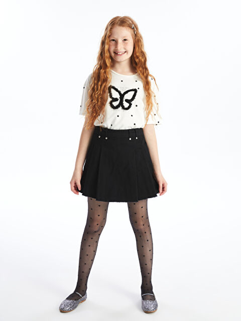 LCW Kids Beli Lastikli Kız Çocuk Şort Etek - S4AK25Z4-CVL