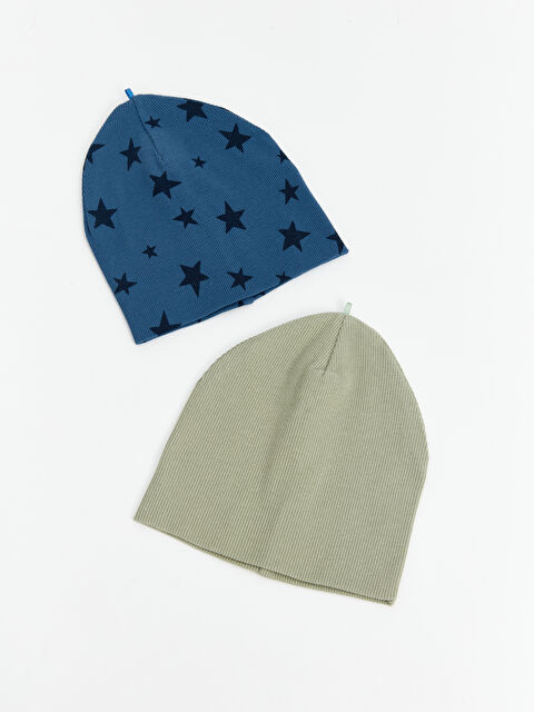 LCW baby Baskılı Erkek Bebek Bere 2'li - S4AL09Z1-LS3