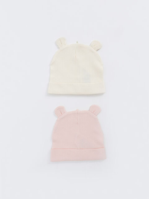 LCW baby Basic Pamuklu Kız Bebek Bere 2'li - S4AL48Z1-JM1