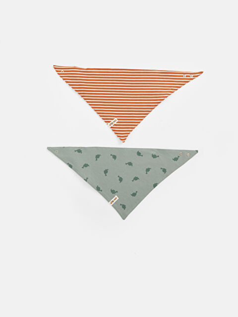 LCW baby Baskılı Erkek Bebek Mama Önlüğü 2'li - S4AL74Z1-LS6