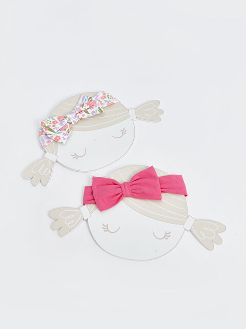 LCW baby Desenli Fiyonk Detaylı Kız Bebek Saç Bandı - S4AN03Z1-GEV