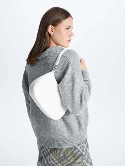 LCW ACCESSORIES Deri Görünümlü Kadın Baget Çanta - S4AO00Z8-Q6K