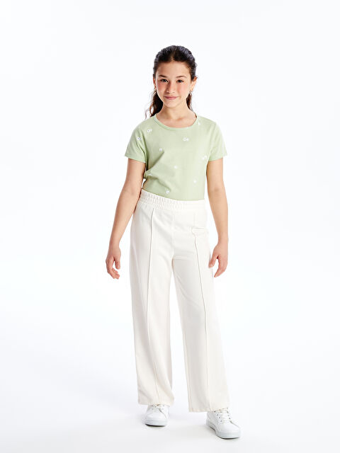 LCW Kids Beli Lastikli Basic Kız Çocuk Eşofman Altı - S4AO79Z4-FQG