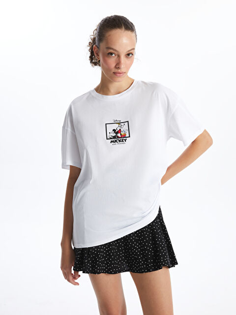 XSIDE Crew Neck Mickey and Friends Printed Women's T-Shirt - S4AQ00Z8-Q6K