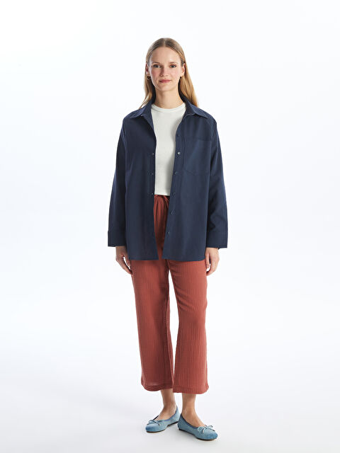 LCW Modest Elasticated Waist Relaxed Fit Women's Trousers - S4AQ11Z8-H2C