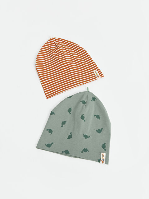 LCW baby Baskılı Erkek Bebek Bere 2'li - S4AR34Z1-LS6