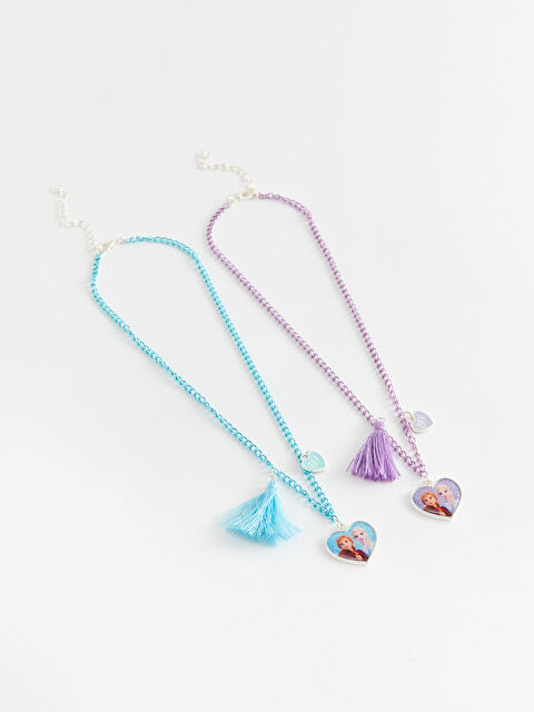 LCW ACCESSORIES Frozen Printed Girls' Necklace Set - S4AT92Z4-M0T