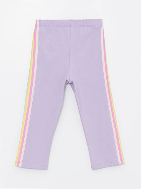 LCW Kids Beli Lastikli Renk Bloklu Kız Çocuk Tayt - S4AU95Z4-FKW