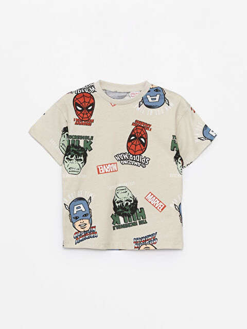 LCW Kids Spider-Man Baskılı Erkek Çocuk Tişört - S4BA31Z1-LRV