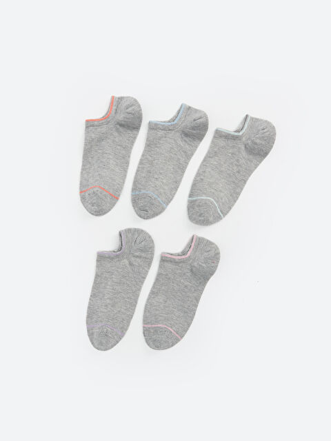 LCW DREAM Kadın Düz Patik Çorap 5'li - S4BA86Z8-LAL