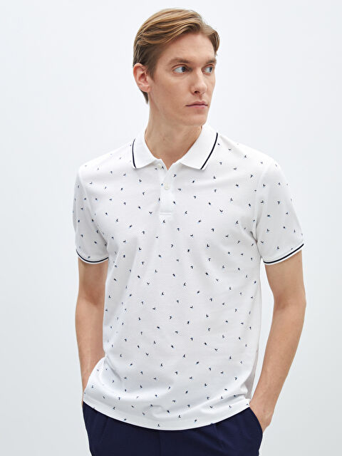 LCW Vision Polo Neck Short Sleeve Pique Men's T-Shirt - S4BB78Z8-J5E