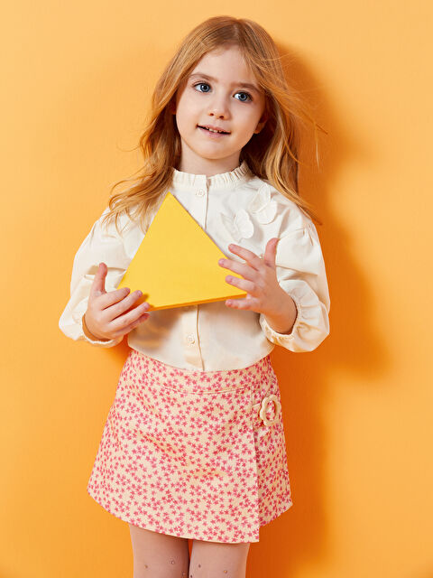 LCW Kids Beli Lastikli Kız Bebek Şort Etek - S4BC95Z1-LQH