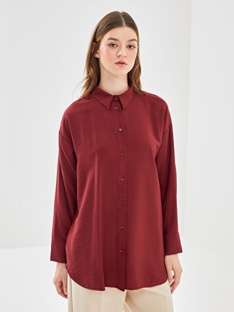 LCW Modest Oversize Kadın Gömlek Tunik - S4BG22Z8-CZF