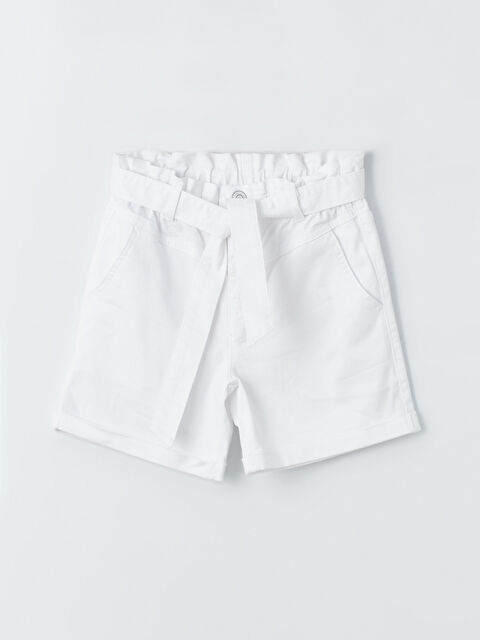 LCW ECO Beli Lastikli Basic Kız Çocuk Şort - S4BI08Z4-J5F