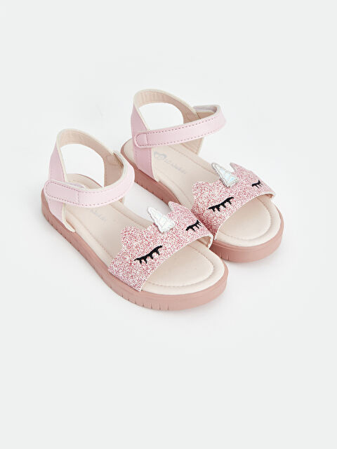 LCW STEPS 3D Sandale za devojčice sa čičak trakom - S4BK19Z4-G4V