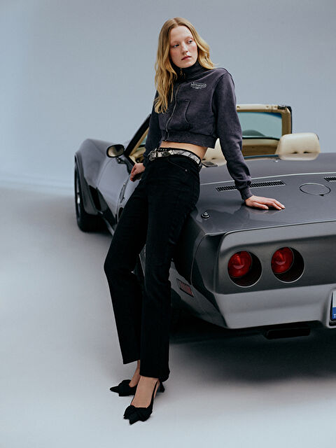 LCW Jeans Mars Flare Kadın Jean Pantolon - S4BM24Z8-327