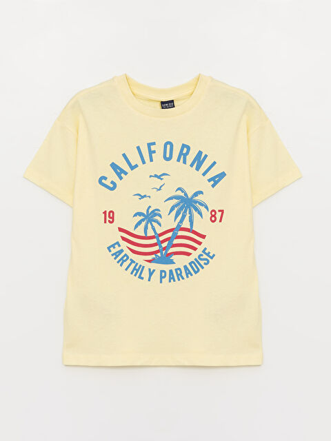 LCW ECO Relaxed Fit Crew Neck Boys' T-Shirt - S4BM29Z4-J5G