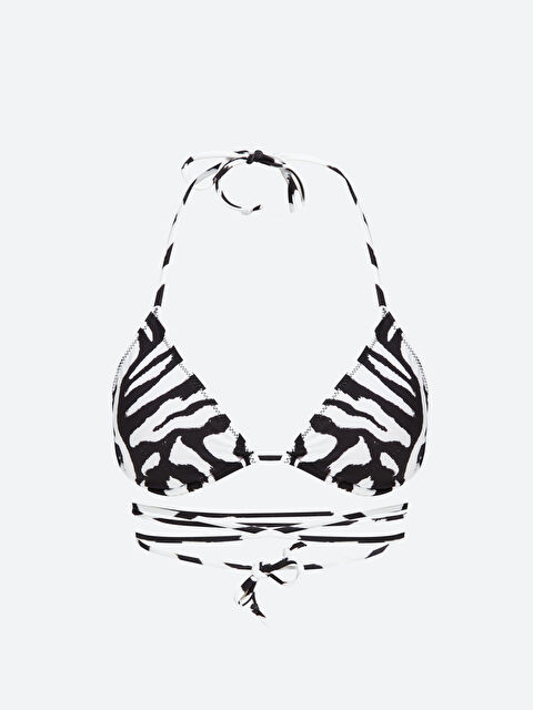 LCW DREAM Boyundan Bağlamalı Desenli Kadın Bikini Üst - S4BM71Z8-LU7