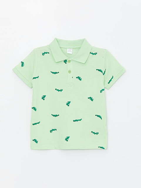 LCW Kids Polo Yaka Baskılı Erkek Bebek Tişört - S4BN16Z1-LRF