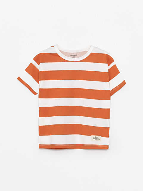 LCW Kids تيشيرت للأولاد الرضع مُخَطَّط برقبة دائرية - S4BN21Z1-LGX
