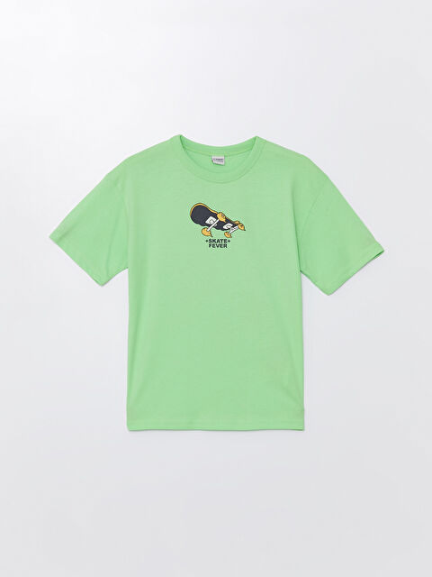 LCW Kids Oversize Crew Neck Boys' T-Shirt - S4BO74Z4-FZK