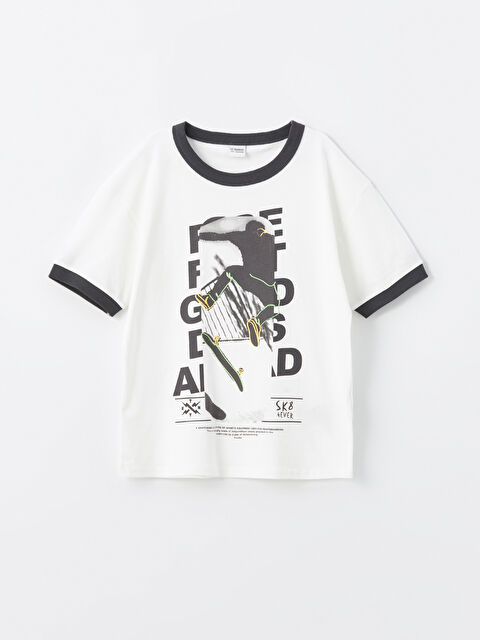 LCW Kids T-shirt Oversize à Col Rond pour Garçons - S4BP98Z4-FEW