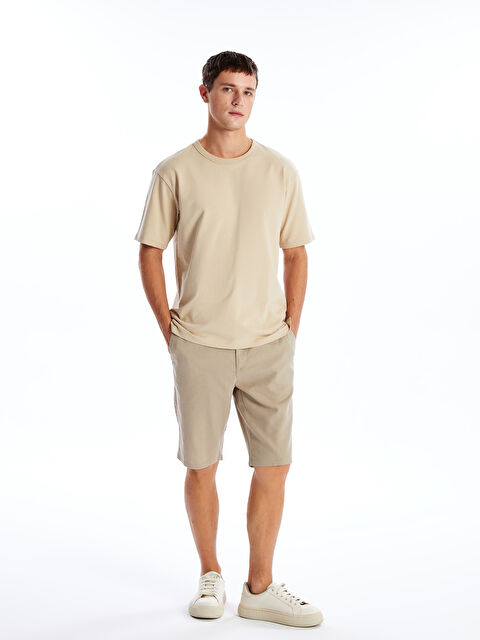 LCWAIKIKI Classic Standart Kalıp Erkek Bermuda Şort - S4BR66Z8-SXU