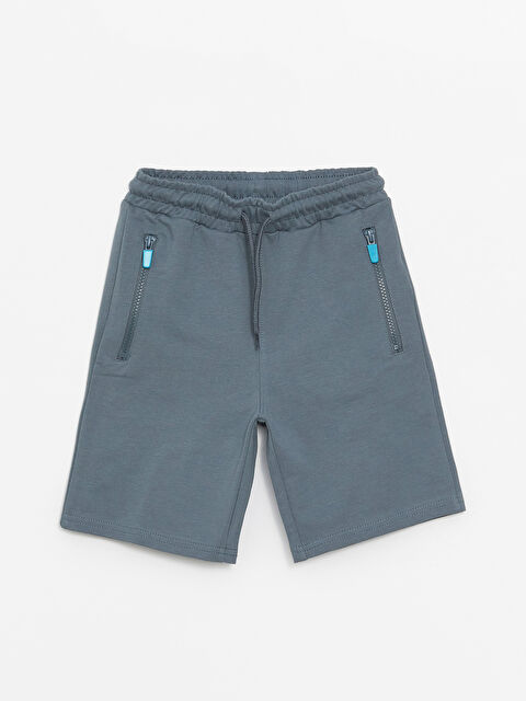 LCW Kids شورت أساسي بخصر مرن للأولاد - S4BY12Z4-GYB