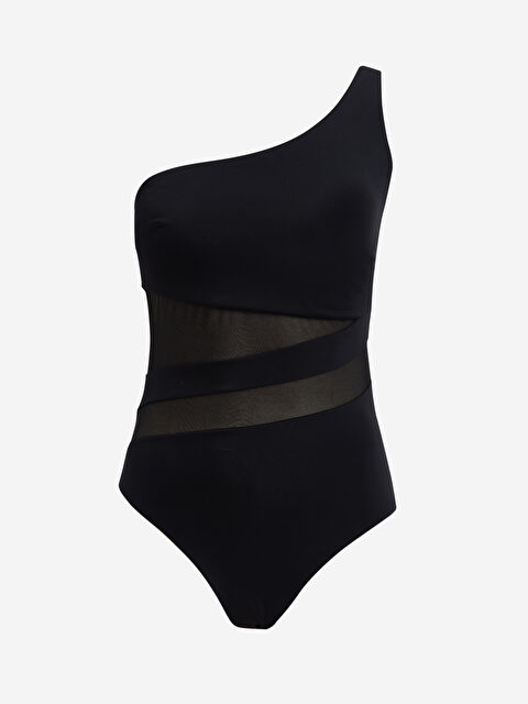 LCW DREAM Kadın Tek Omuz Düz Mayo - S4CA03Z8-CVL