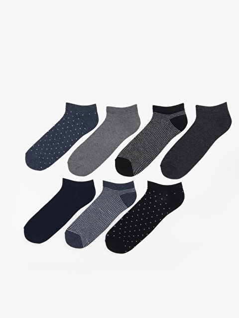 LCW ACCESSORIES Desenli Erkek Patik Çorap 7'li - S4CF39Z8-K00