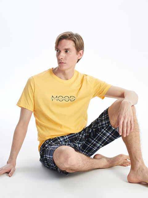 LC WAIKIKI Regular Fit Men's Short Pyjama Set - S4CF54Z8-FXD