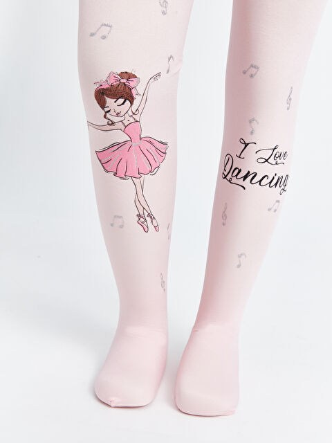 LCW Kids Desenli Kız Çocuk İnce Külotlu Çorap - S4CG54Z4-FSA