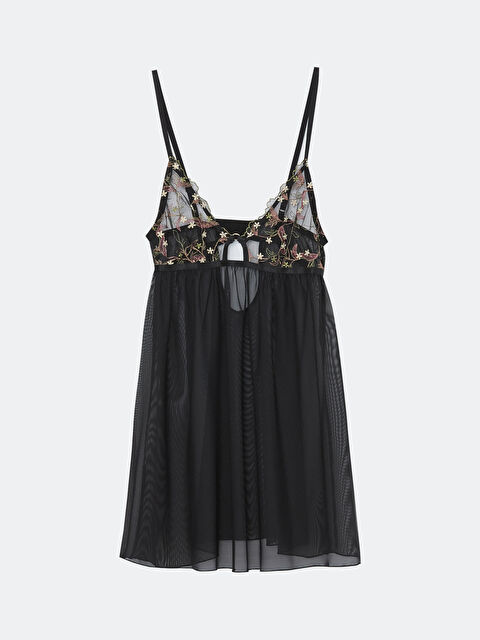 LCW DREAM V Yaka Dantel Detaylı Askılı Babydoll - S4CG90Z8-CVL