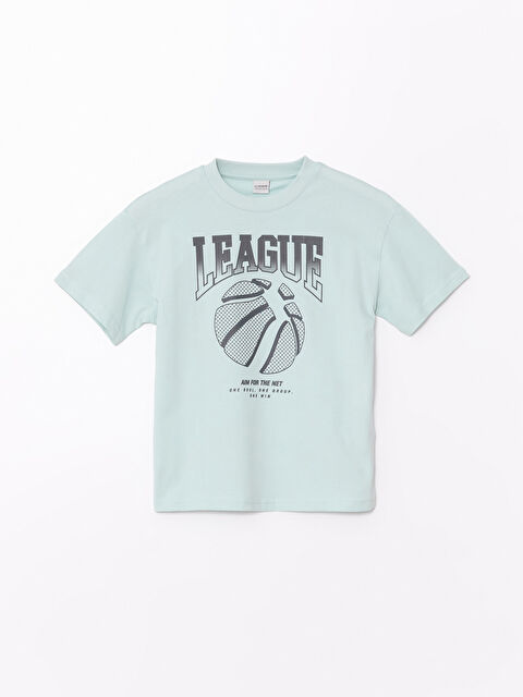 LCW Kids تيشيرت للأولاد برقبة دائرية بمقاس فضفاض - S4CI31Z4-G3R