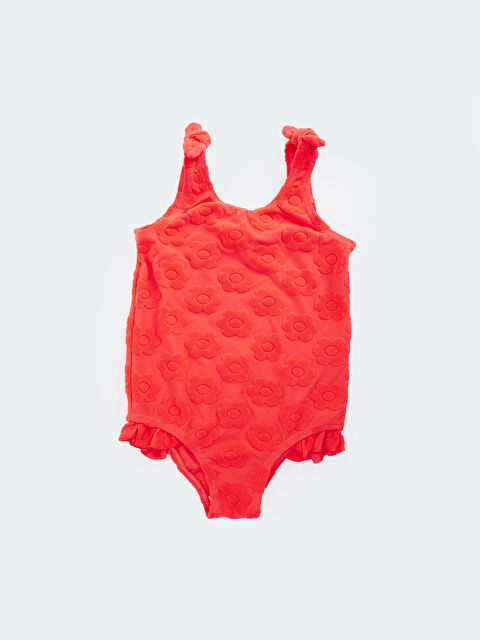 LCW Kids Kare Yaka Baskılı Kız Bebek Mayo - S4CK33Z1-LSP