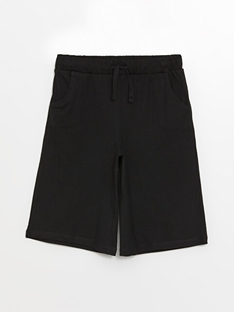 LCW Kids Beli Lastikli Basic Kız Çocuk Şort - S4CK87Z4-CVL