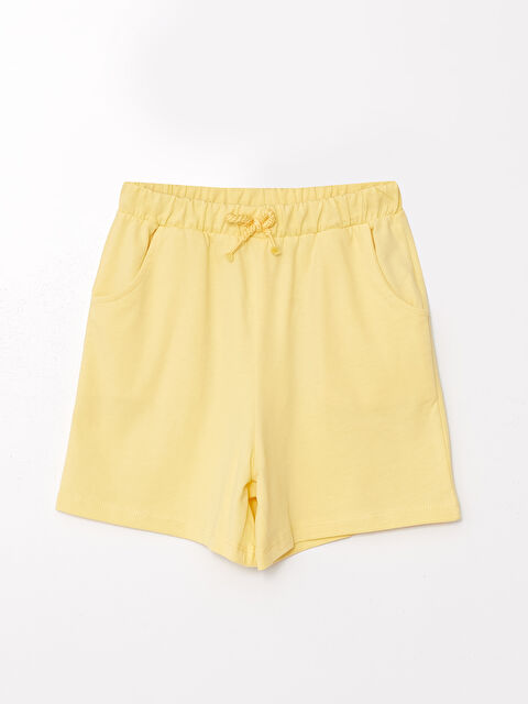 LCW Kids Beli Lastikli Basic Kız Çocuk Şort - S4CK88Z4-FRN