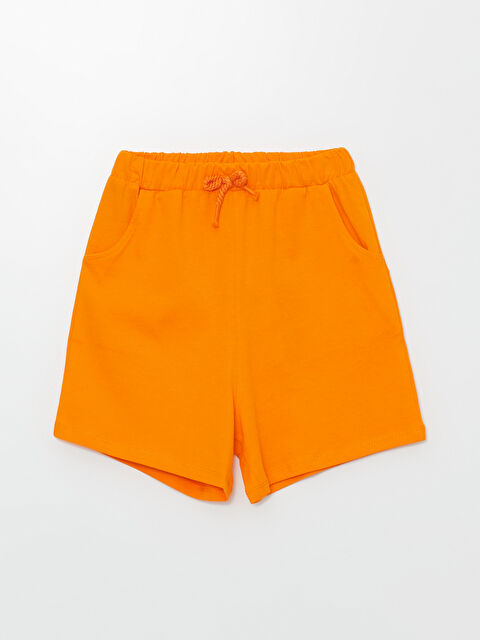 LCW Kids Beli Lastikli Basic Kız Çocuk Şort - S4CK88Z4-KY0
