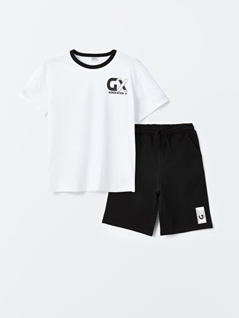 LCW Kids Relaxed Fit Boys' T-Shirt and Shorts - S4CM09Z4-Q6K